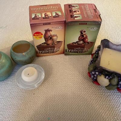 Fountains and candles
