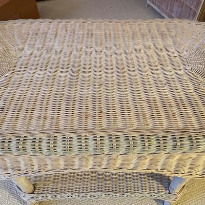Wicker coffee table
