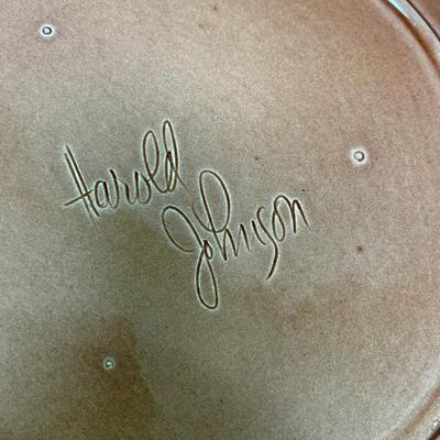 Harold Johnson 13" Ceramic Swirled Bowl