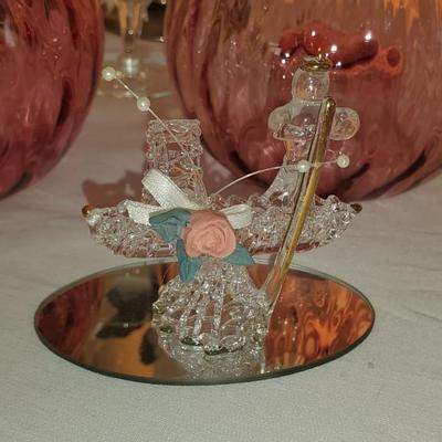 Cranberry Glass Votives (or vases) And more