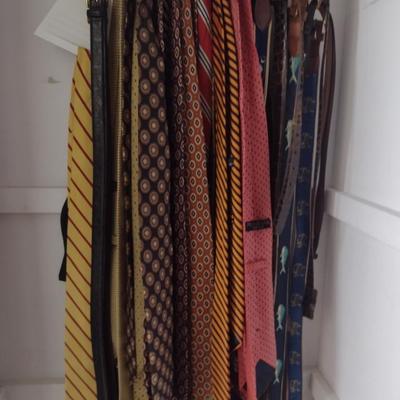 Collection of Ties and Belts
