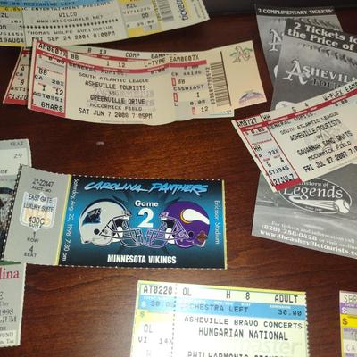 Collection of Event/Concert Stubs