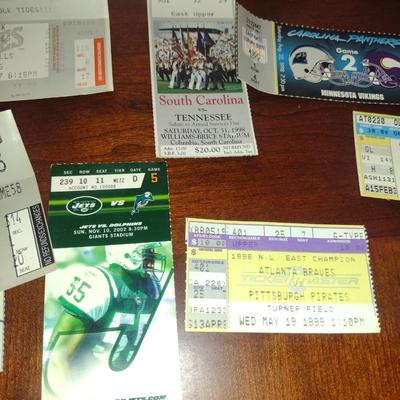 Collection of Event/Concert Stubs