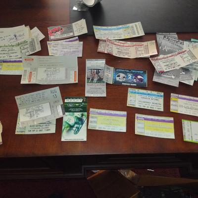 Collection of Event/Concert Stubs