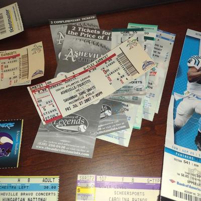 Collection of Event/Concert Stubs