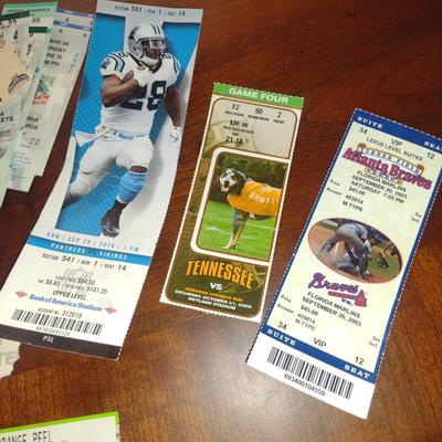 Collection of Event/Concert Stubs