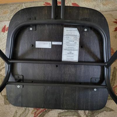 Nuevo Giada Black Leather Dining Or Lobby Chair $250+ Value (#2)