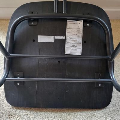 Nuevo Giada Black Leather Dining Or Lobby Chair $250+ Value (#3)