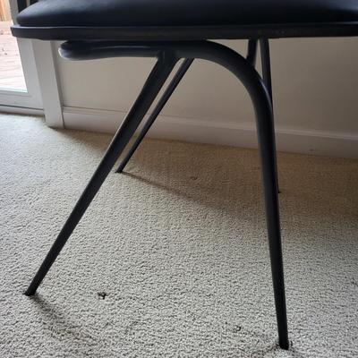 Nuevo Giada Black Leather Dining Or Lobby Chair $250+ Value (#4)