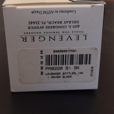 Levenger Raven Black Ink- Appears to be New Package