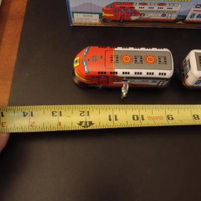 Schylling Wind-Up Express Train Three Car Toy- Measures Approx 12"