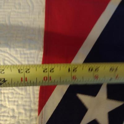 Annin Defiance 100% Cotton Bunting Confederate Flag- Approx 35" x 22 1/4"