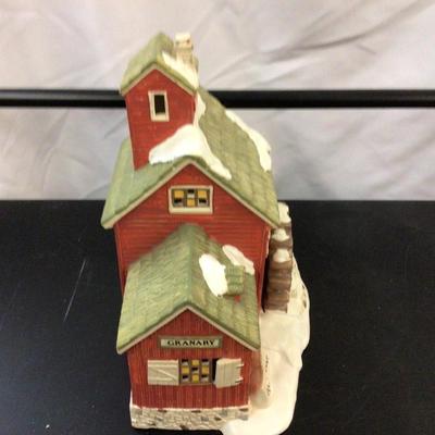 Dept 56 Snow Village J Young Granary 1989