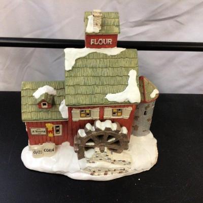 Dept 56 Snow Village J Young Granary 1989