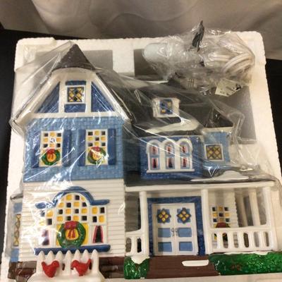 Dept 56 Snow Village Shingled Victorian 1996