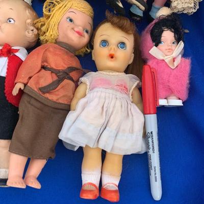 Vintage Dolls Lot - Most Rubber - Campbell Soup & More
