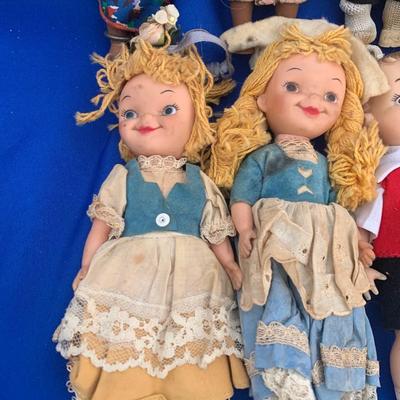 Vintage Dolls Lot - Most Rubber - Campbell Soup & More