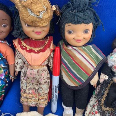 Vintage Dolls Lot - Most Rubber - Campbell Soup & More