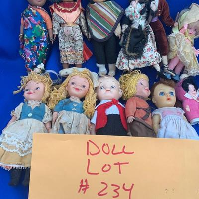 Vintage Dolls Lot - Most Rubber - Campbell Soup & More
