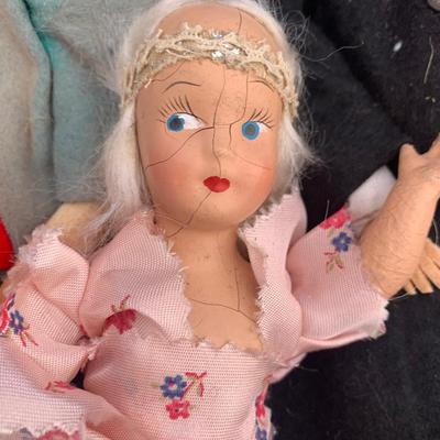 Vintage Dolls Lot - Some Hand Crafted