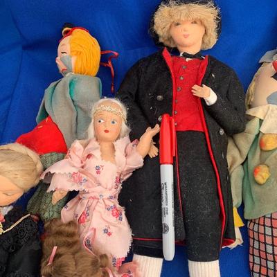 Vintage Dolls Lot - Some Hand Crafted