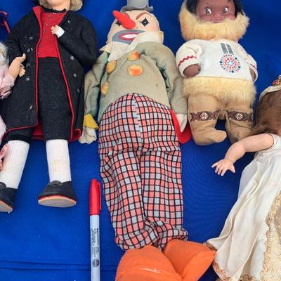 Vintage Dolls Lot - Some Hand Crafted