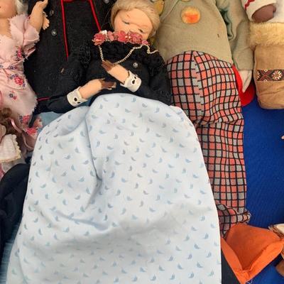 Vintage Dolls Lot - Some Hand Crafted