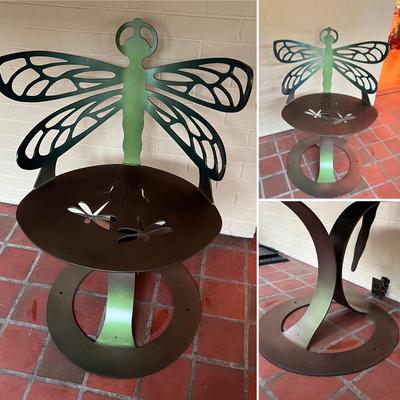 Cricket Forge Metal Dragonfly Chair (SR-RG)