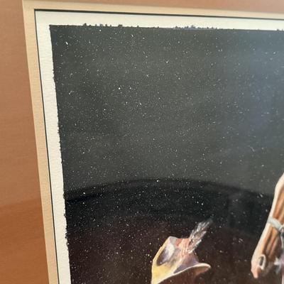 Signed Western Watercolor Art (B3-MG)