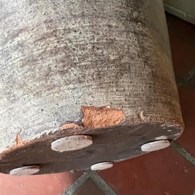 Large Floor Vase with Elephant Heads in a Vintage Terracotta Finish Plus More (SR-RG)