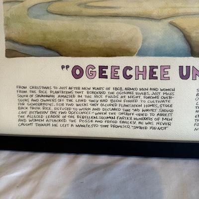 Philip Barber Signed Watercolor “Ogeechee Until Death” (SW-MK)