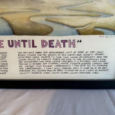 Philip Barber Signed Watercolor “Ogeechee Until Death” (SW-MK)