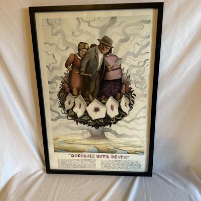 Philip Barber Signed Watercolor “Ogeechee Until Death” (SW-MK)