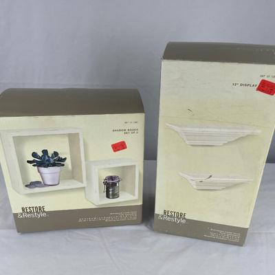 Restore & Restyle wall shadow boxes and shelves