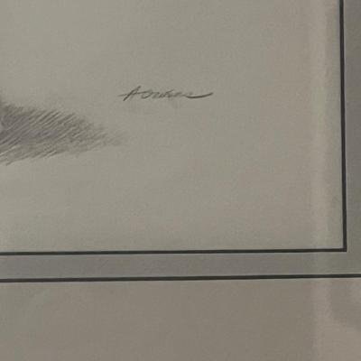 Two Pencil Signed Framed Drawings (B3-MG)