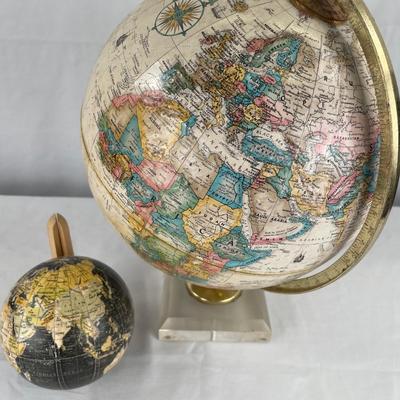 9” Diameter World Classic Globe & 4 “ globe