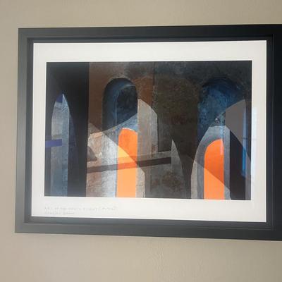 “Arc of the Doves Flight” Framed Print by Douglas Kuhn (B2-MG)