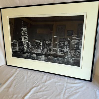 Signed and Numbered Black & White Cityscape Print (SW-MK)