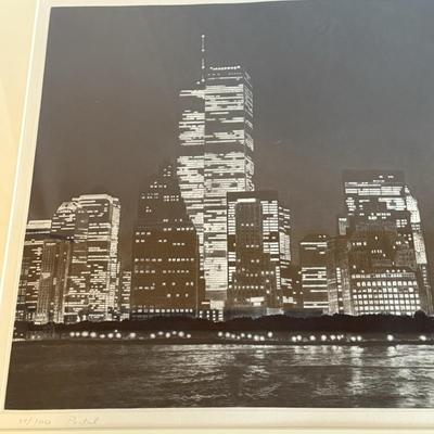 Signed and Numbered Black & White Cityscape Print (SW-MK)