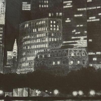 Signed and Numbered Black & White Cityscape Print (SW-MK)