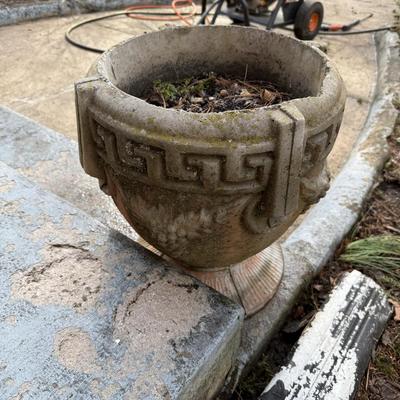 Two Concrete Planters (FY-MK)