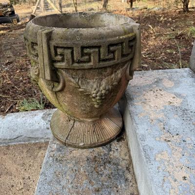 Two Concrete Planters (FY-MK)