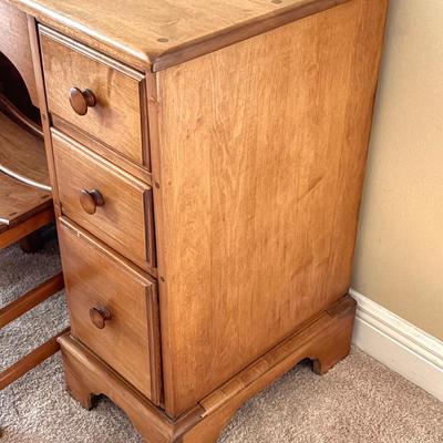 Vintage Wooden Desk and Chair
