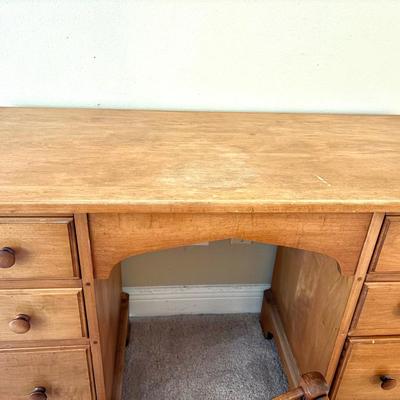 Vintage Wooden Desk and Chair