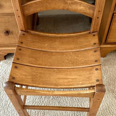 Vintage Wooden Desk and Chair
