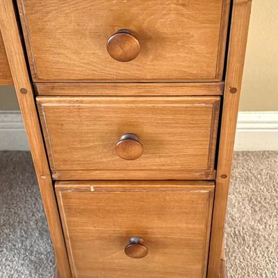 Vintage Wooden Desk and Chair