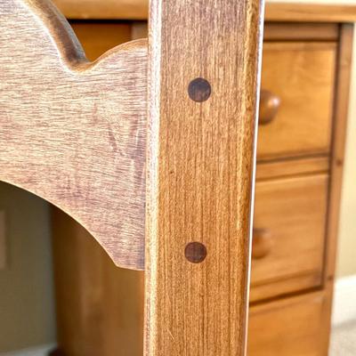 Vintage Wooden Desk and Chair