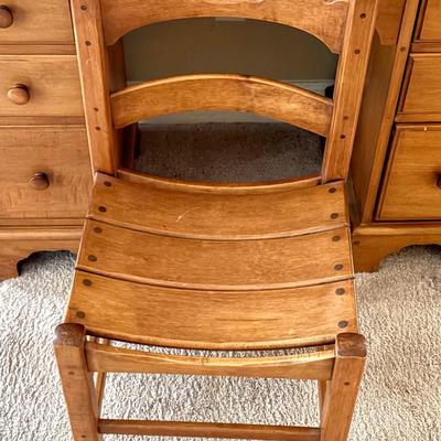 Vintage Wooden Desk and Chair