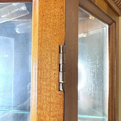Vintage Lighted Curio Cabinet