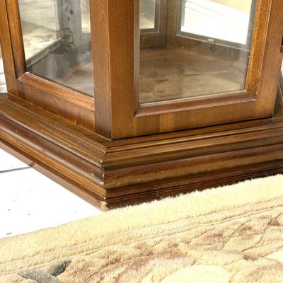 Vintage Lighted Curio Cabinet